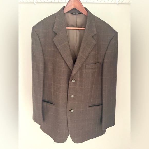 Stafford Exclusive Brown Men’s Blazer - Picture 1 of 3